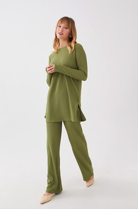 Textured co-ord set (Green)