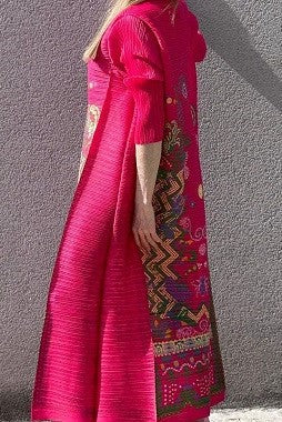 Vintage print tunic (Pink)