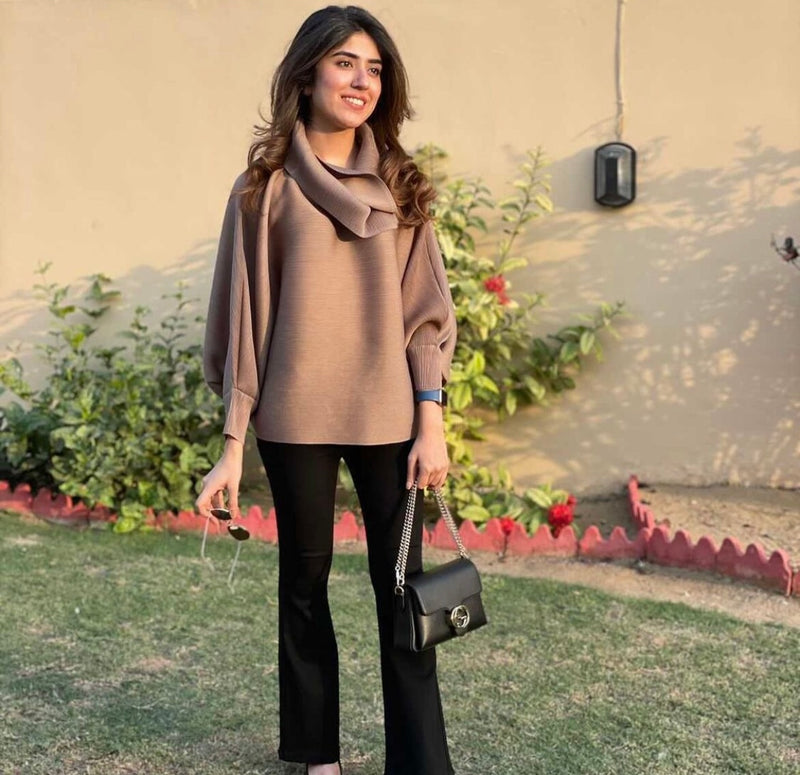Cowl neck top