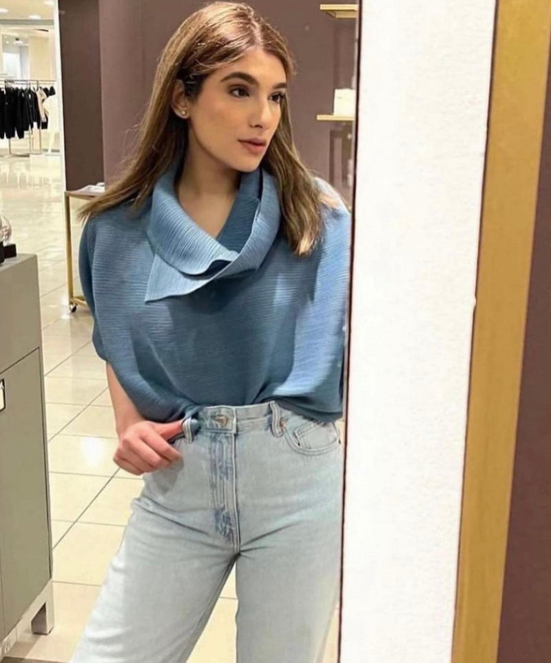 Cowl neck top